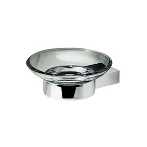 Jabonera de Cromo y Vidrio Tokio BM
